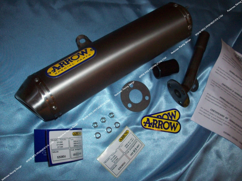 ARROW RACING TITANIUM exhaust silencer only for YAMAHA DT, DT R, DT X 125cc