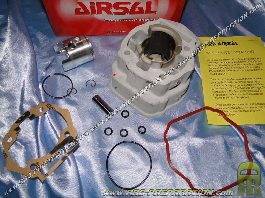 Without cylinder head Ø40mm AIRSAL SPORT DERBI aluminum mono-segment Euro 3