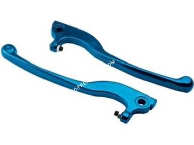Photo de la paire de levier pour scooter aprilia sr 50 de couleur bleu