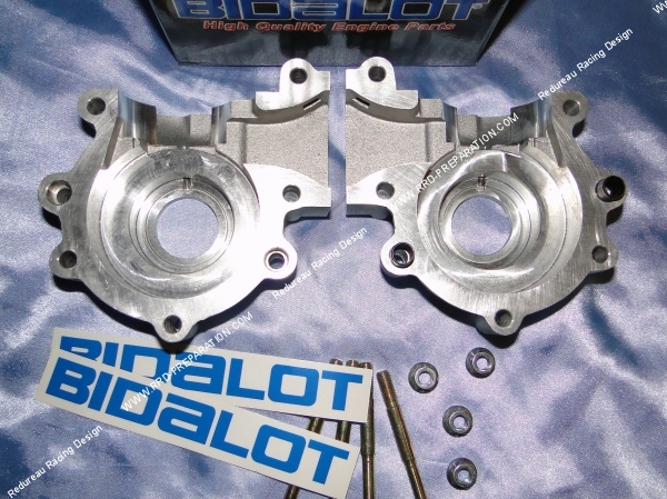 2 parties internes carters moteur bidalot racing aluminium équipés préparés g1 g2 mbk 51 av10