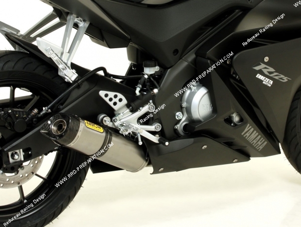 ligne arrow yamaha yzf 125 4T carbone pot arrow carbone yzf 2014 2015