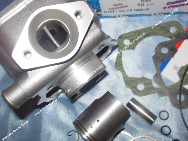 barrette Kit 50cc cylindre  piston sans culasse Ø39.86mm ITALKIT Racing bi-segment aluminium DERBI euro 1 & 2
