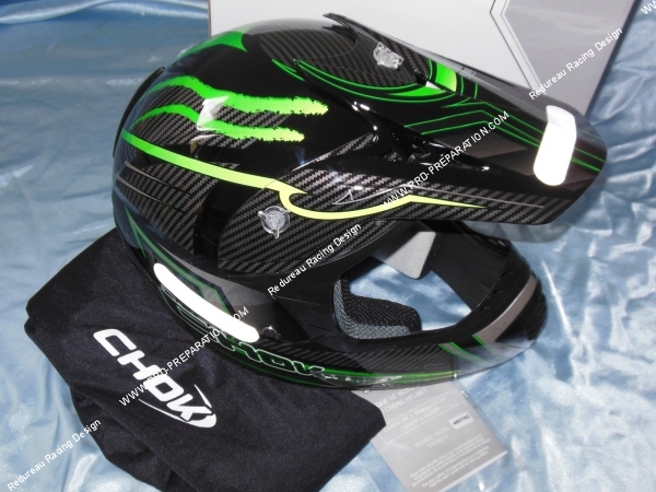 Casque CROSS CHOK ENERGY 14 carbone verni tailles aux choix