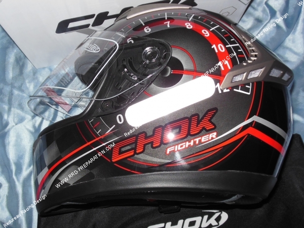 Casque intégral CHOK FIGHTER SPEEDER 14 noir  titane verni