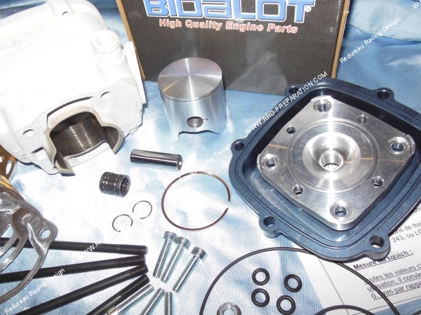 culasse piston Kit 94cc Ø50mm BIDALOT RACING FACTORY 2014 (& label) aluminium DERBI euro 1 & 2