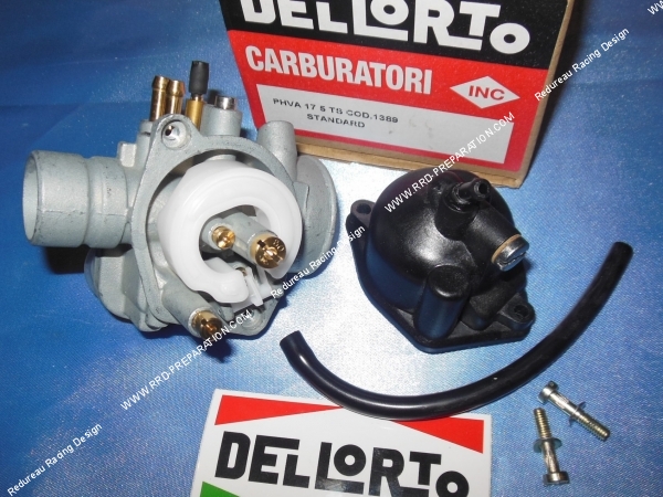 cuve Carburateur DELLORTO PHVA 17,5 TS souple, avec graissage séparé, sans starter, avec dépression et antigel