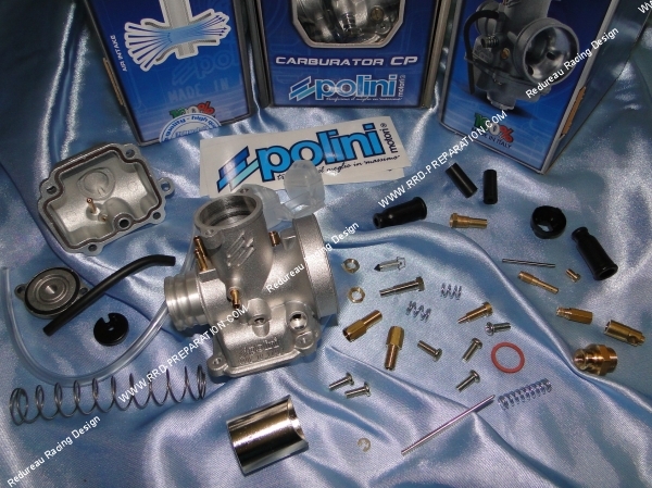 carburateur polini cp 15mm démonté éclaté pièces réglage intérieur