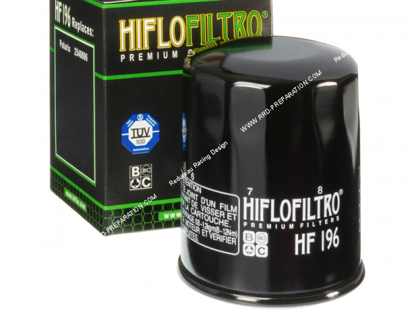 Photo du filtre a huile HF196 pour quad POLARIS SPORTSMAN 600cc et 700cc