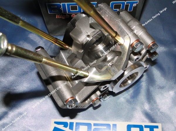 montage vue interne carters moteur bidalot racing aluminium équipés préparés g1 g2 mbk 51 av10