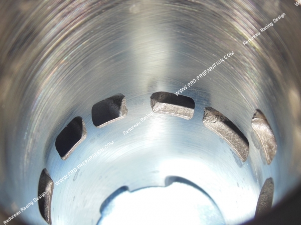 admission Cylindre - piston sans culasse 50cc Ø40mm AIRSAL T6 aluminium (axe de 10mm) minarelli horizontal air (ovetto, neos, ...)