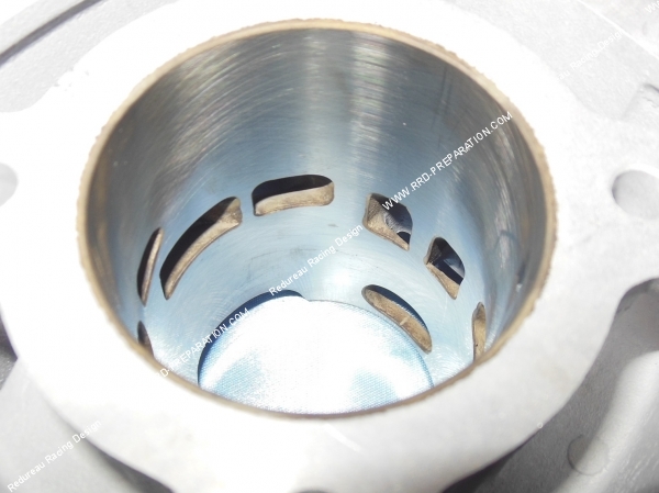 admission Cylindre  piston sans culasse MALOSSI replica aluminium 70cc Ø47mm pour PEUGEOT Speedfight liquide