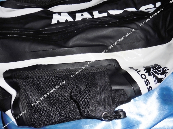 Photo du sac a dos MALOSSI noir, renforcé et waterproof, résistant à l'eau
