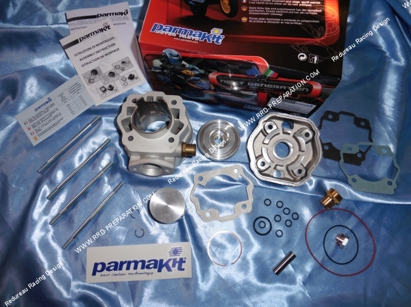 Photo du kit complet PARMAKIT 80cc pour moto avec moteur derbi euro 1 et 2