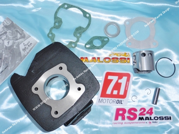 Photo des entraxe du kit MALOSSI 80cc fonte pour moto SUZUKI 50cc TS ER 21, GT, ZRL, OR, PV, RM, ZR 50cc 2T