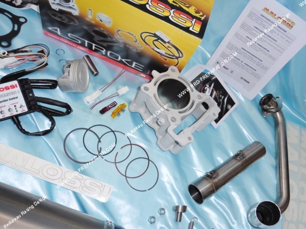 Photo du pack MALOSSI TROPHEE CUP 185cc ( kit + échappement + boitier éléctronique + filtre à air ) pour moto YAMAHA YZF 125cc après 2014