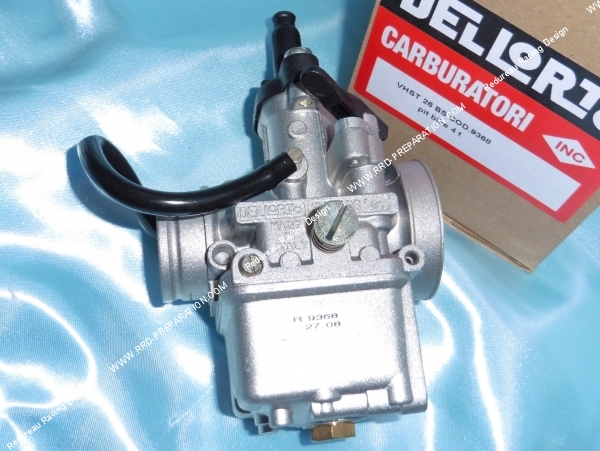 Photo du carburateur de 26mm DELLORTO VHST 26 BS souple, starter a levier pour moto, moteur, quad