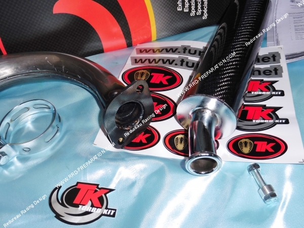 Photo du corps et de la cartouche d'échappement  TK TURBOKIT Racing pour YAMAHA RD 125cc 2T