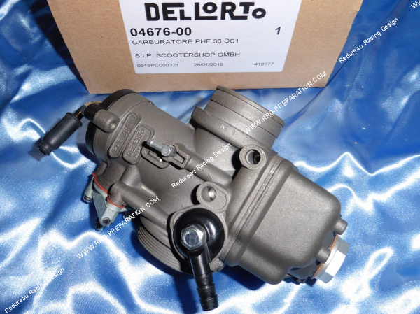 Photo du carburateur de 36mm DELLORTO PHF 36 DS 2 souple, starter a câble pour moto, moteur, quad