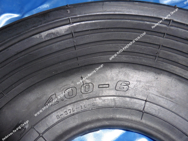 Photo du pneu, roue, pneumatique 4.00-6 pouces pour Pocket Bike