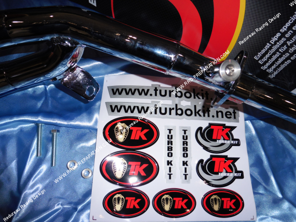 Photo de l'échappement TURBOKIT TK CUSTOM pour moto DAELIM DAYSTAR FI 125cc 4T a partir de 2010 (a injection)