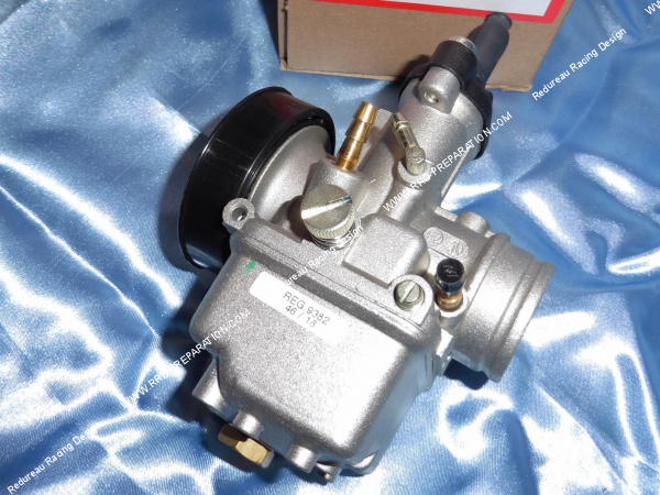 Photo du carburateur DELLORTO VHST 28 CD racing souple starter à câble avec graissage séparé et dépression