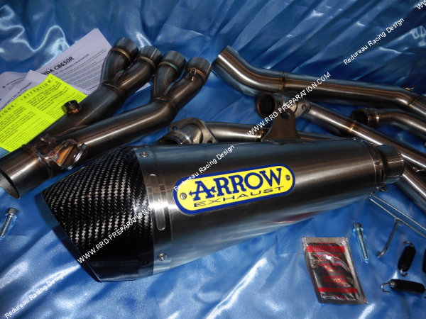 Photo du silencieux de pot d'échappement ARROW X-Kone Carbon pour Honda CB 650 R et CBR 650 R 2019