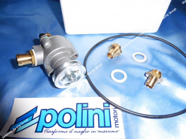 Photo du mécanisme de pompe a eau POLINI pour mini moto  911 liquide