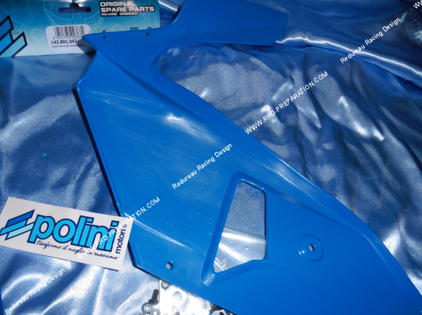 Photo des plastiques de carrosserie  latéraux droit et gauche pour POLINI 910 S bleus, rouges ou noirs