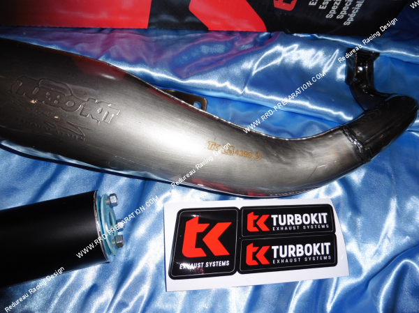 Photo de l'homologation du pot d'échappement TURBOKIT TK HYPER RACING pour Peugeot Fox et HONDA Wallaroo
