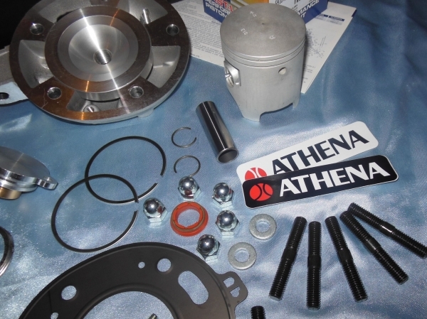 piston Kit 125cc ATHENA racing pour moteur 125cc DERBI GPR, YAMAHA TDR, DT, TZR 2 temps