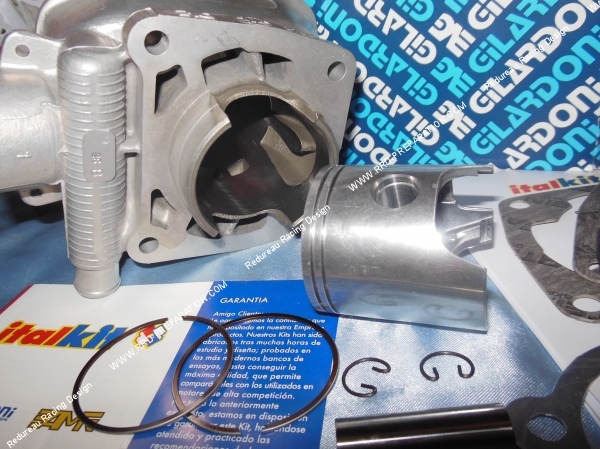 piston Kit 74cc ITALKIT bi-segment aluminium Ø47mm pour GILERA GSM, HAK, EAGLET...