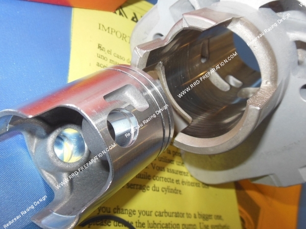 piston entrant Cylindre - piston sans culasse 50cc Ø40mm AIRSAL T6 aluminium bi-segment PIAGGIO  GILERA Air (Typhoon, NRG...)