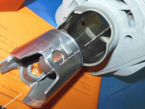 piston entrant Cylindre - piston sans culasse 70cc Ø47,6mm AIRSAL T6 mono-segment aluminium PIAGGIO  GILERA Air (Typhoon, NRG...)