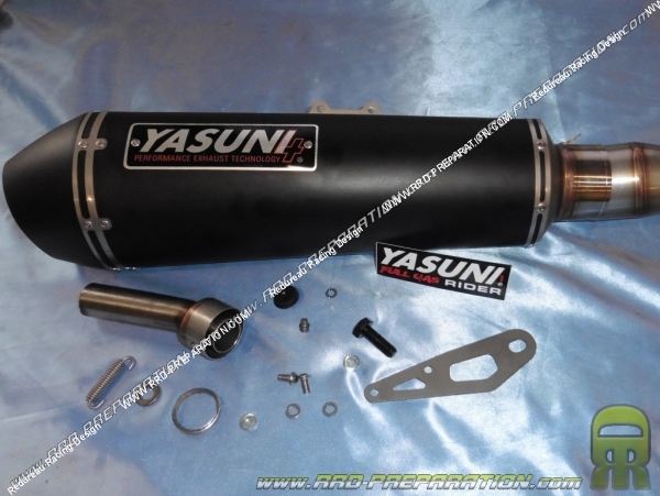 Exhaust Kymco Superdink 125 Yasuni 4 Stroke CE-approval - black carbon  silencer