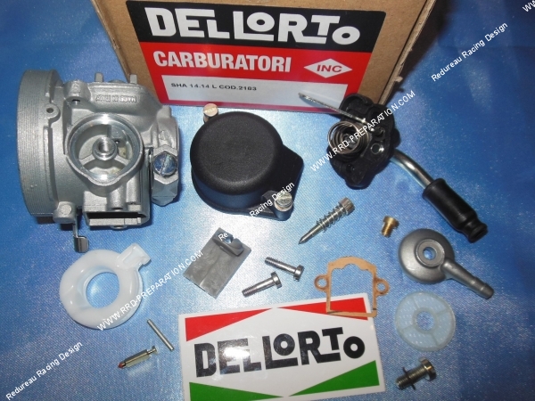 réglages pièces Carburateur DELLORTO SHA 14.14 L starter à levier sans graissage séparé