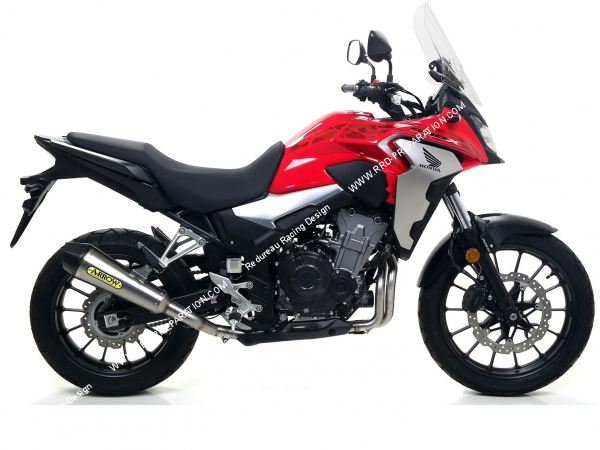 Photo du silencieux d'échappement ARROW x kone pour moto Honda CB 500 X 2019