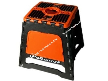 Support  béquille moto POLISPORT pliable pour stand maxi 250kg couleurs orange