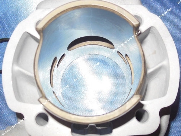 transferts Cylindre  piston sans culasse MALOSSI replica aluminium 70cc Ø47mm pour PEUGEOT Speedfight liquide