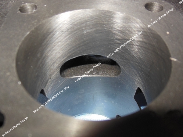 echappement Cylindre  piston sans culasse BARIKIT fonte 70cc Ø46mm pour HONDA Vison, PEUGEOT Rapido, ...