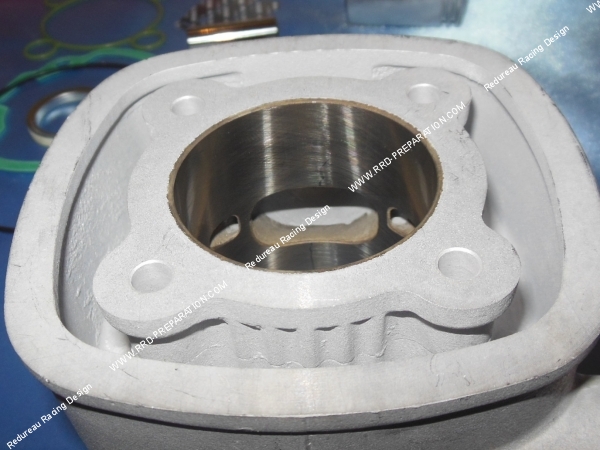 echappement Cylindre  piston sans culasse MALOSSI replica aluminium 70cc Ø47mm pour PEUGEOT Speedfight liquide