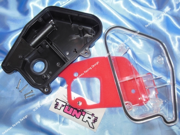 vue Boite à air transparente TUN'R mousse rouge pour Booster jusqu'à 2003