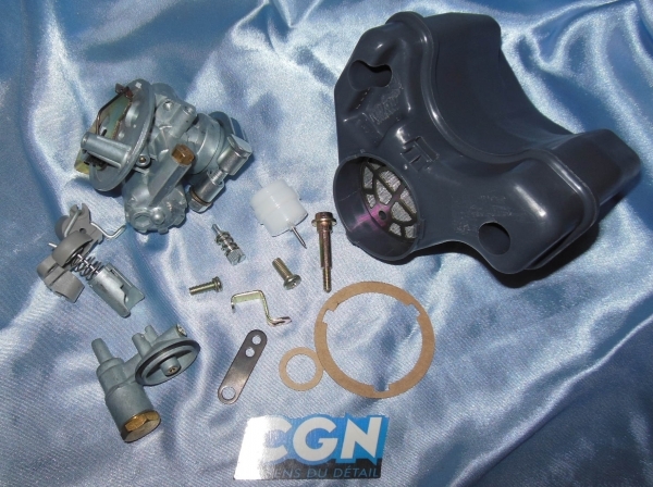 vue Carburateur type origine CGN Ø12mm pour cyclomoteurs PEUGEOT 103 SP, MVL...