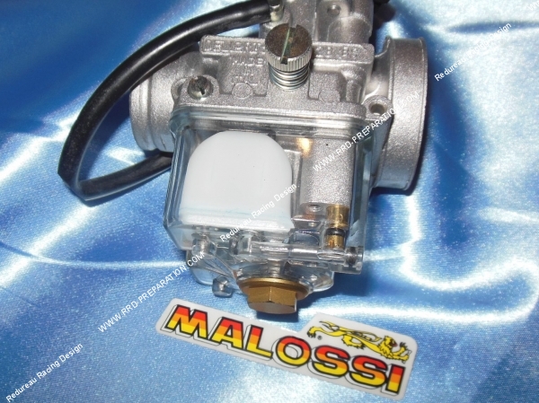 vue Cuve MALOSSI transparente pour carburateur DELLORTO VHST
