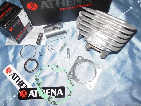 vue Cylindre  piston 50cc sans culasse Ø40mm ATHENA Racing aluminium pour scooter HONDA, KYMCO, BSV, SYM...