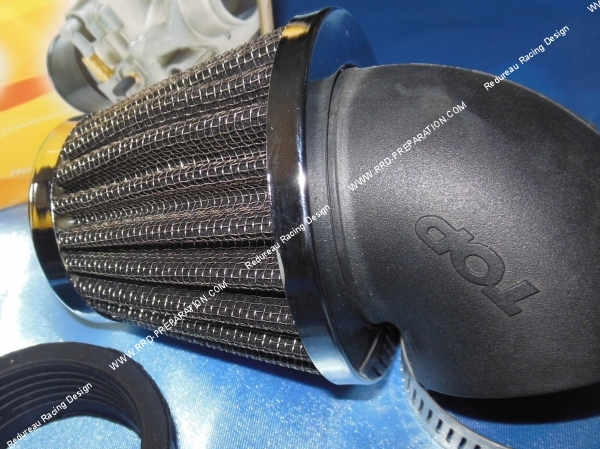 Filtre à air cornet Top Performances pour carburateur avec branchement Ø 35  mm - Pièces Carburation sur La Bécanerie