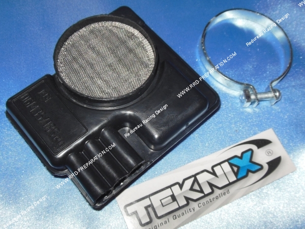 vue Filtre à air TEKNIX type origine pour carburateur DELLORTO SHA 12, 13... Ø51mm