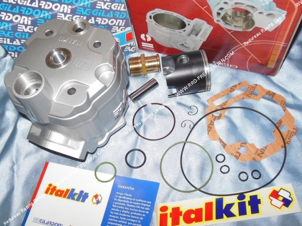 vue Kit 80cc haut moteur Ø47,6mm ITALKIT Racing aluminium spécial course 44,90mm DERBI euro 3 vue Kit 80cc haut moteur Ø47,6mm ITALKIT Racing aluminium spécial course 44,90mm DERBI euro 3