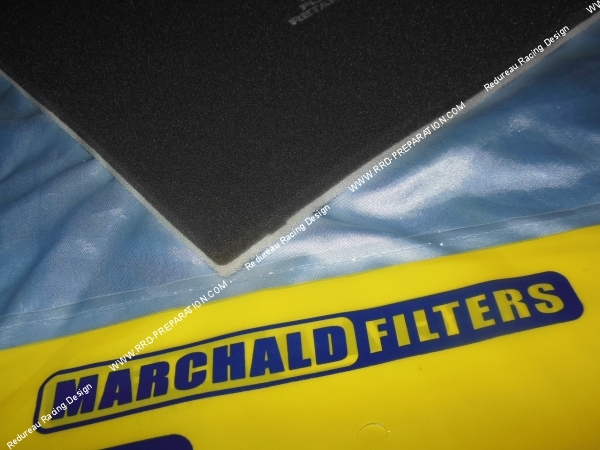 vue Mousse de filtre à air MARCHALD FILTERS compétition double couche 33X33cm (à découper)