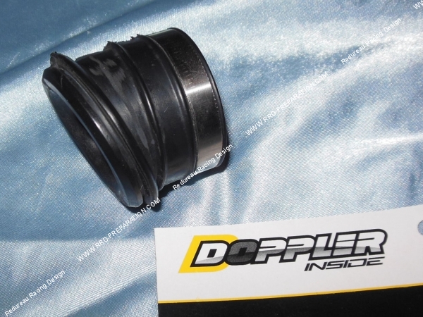 vue Manchon pour filtre à air DOPPLER coudé 45° Ø de fixation 28mm à 35mm avec collier