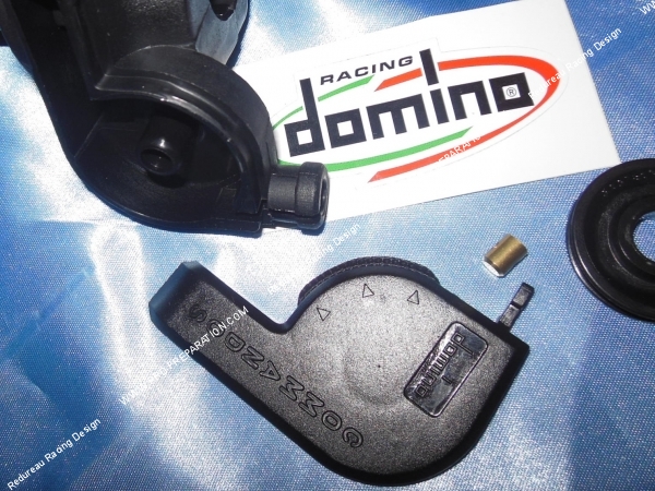 vue Poignée d'accélérateur, tirage rapide DOMINO Commando course 42mm revêtements noir